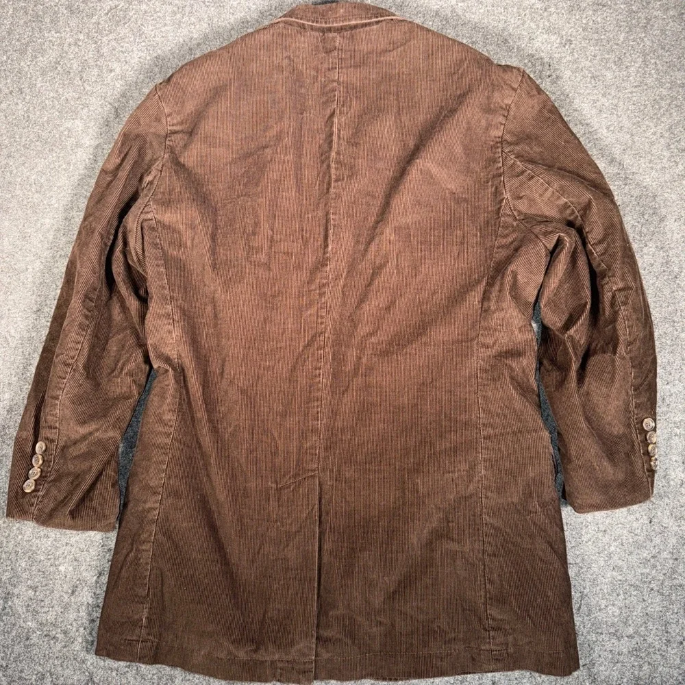 J Crew Corduroy Blazer Jacket Mens Sz M Brown 100%‎ Cotton Academia Preppy Y2K